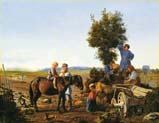 peasant family at the plow